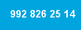 992 826 25 14 992 826 25 14